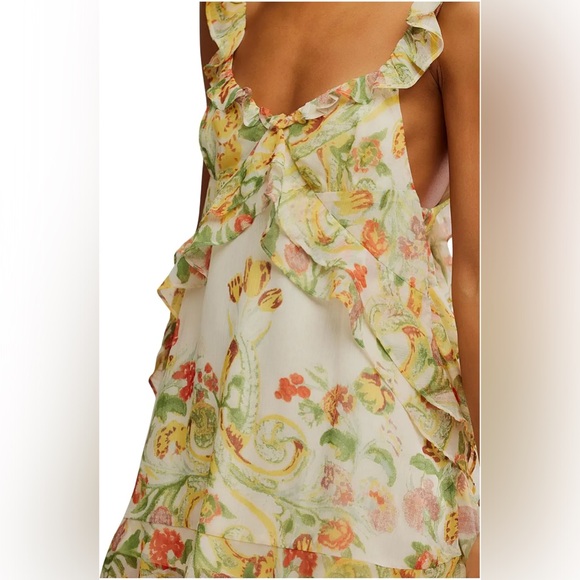 Free People Bali Floral Mini Ruffle Dress - Picture 4 of 8